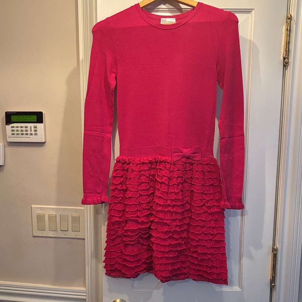 RED Valentino Pink Ruffled Mini Dress